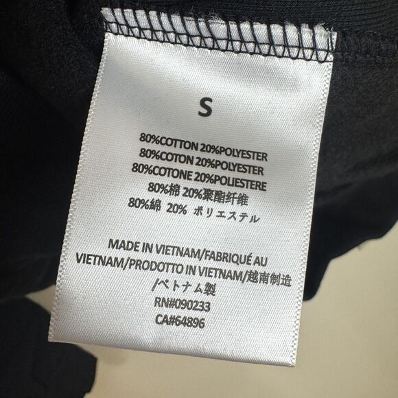 Fear Of God Essentials Hoodie Mens Small Black Fleece Pullover Sweatshirt Logo - Picture 12 of 15